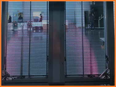 Desay Series G · fine pixel · transparent LED installation panel