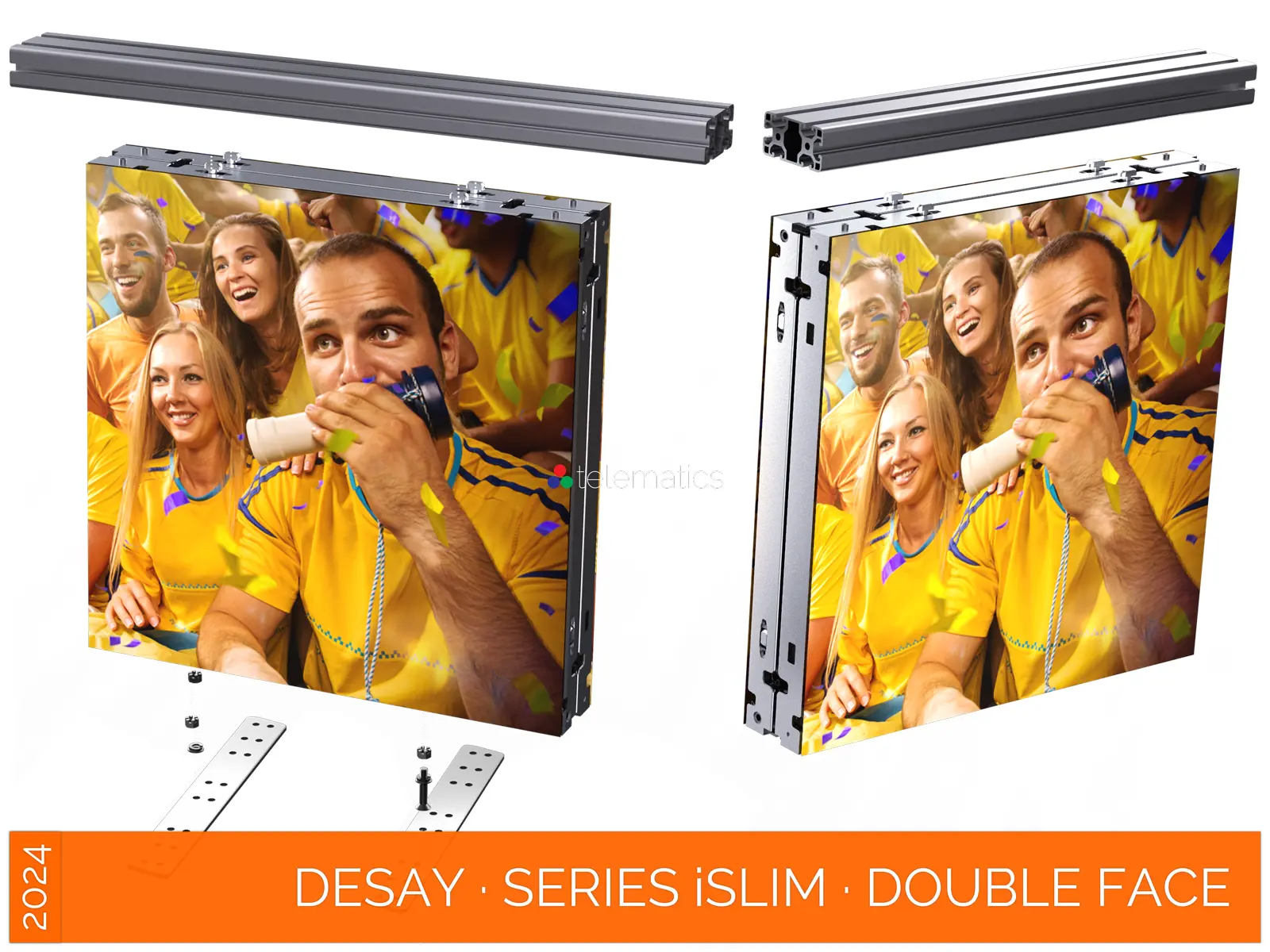 Desay · Series iSlim · Direct View LED Display Panel · Full Pixel Range · Installation Or Exhibit · Aluminum Extrusion Frame · Indoor Rated · Easy Front Service · Power Box · NovaStar COEX MX CX · Vision Management Platform · Viplex · review · price · cost · priced from $ 1,399 per square meter