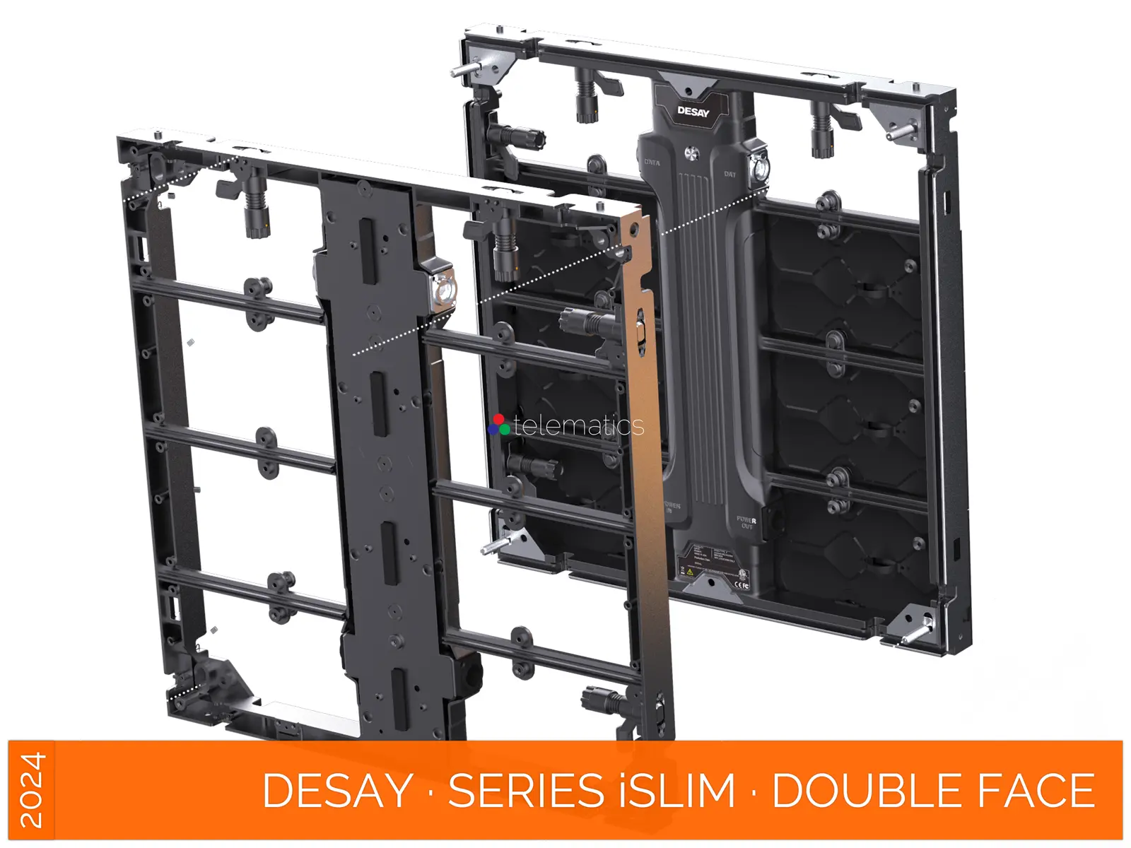 Desay · Series iSlim · Direct View LED Display Panel · Full Pixel Range · Installation Or Exhibit · Aluminum Extrusion Frame · Indoor Rated · Easy Front Service · Power Box · NovaStar COEX MX CX · Vision Management Platform · Viplex · review · price · cost · priced from $ 1,399 per square meter