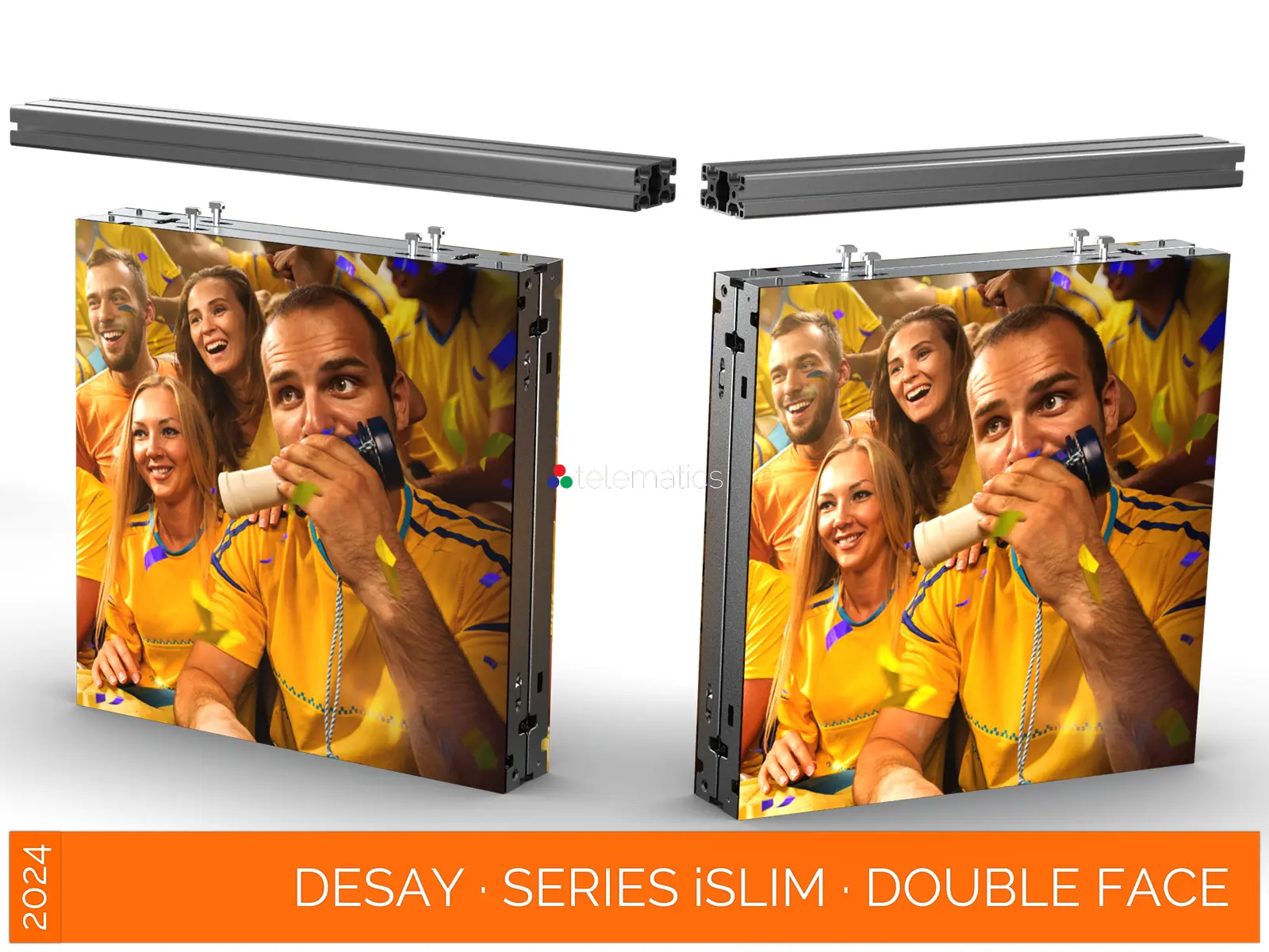 Desay · Series iSlim · Direct View LED Display Panel · Full Pixel Range · Installation Or Exhibit · Aluminum Extrusion Frame · Indoor Rated · Easy Front Service · Power Box · NovaStar COEX MX CX · Vision Management Platform · Viplex · review · price · cost · priced from $ 1,399 per square meter