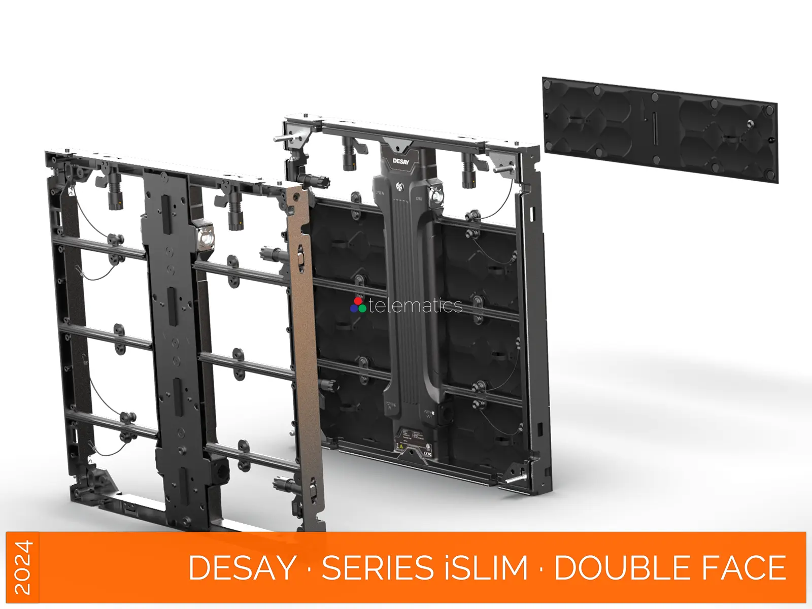 Desay · Series iSlim · Direct View LED Display Panel · Full Pixel Range · Installation Or Exhibit · Aluminum Extrusion Frame · Indoor Rated · Easy Front Service · Power Box · NovaStar COEX MX CX · Vision Management Platform · Viplex · review · price · cost · priced from $ 1,399 per square meter