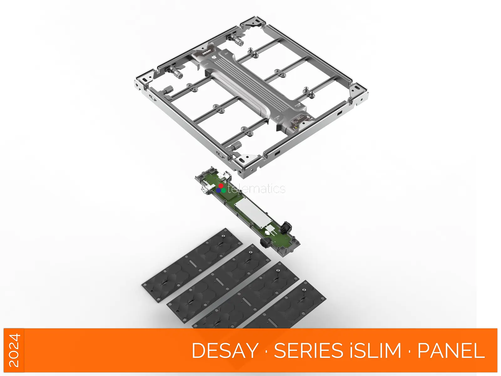 Desay · Series iSlim · Direct View LED Display Panel · Full Pixel Range · Installation Or Exhibit · Aluminum Extrusion Frame · Indoor Rated · Easy Front Service · Power Box · NovaStar COEX MX CX · Vision Management Platform · Viplex · review · price · cost · priced from $ 1,399 per square meter