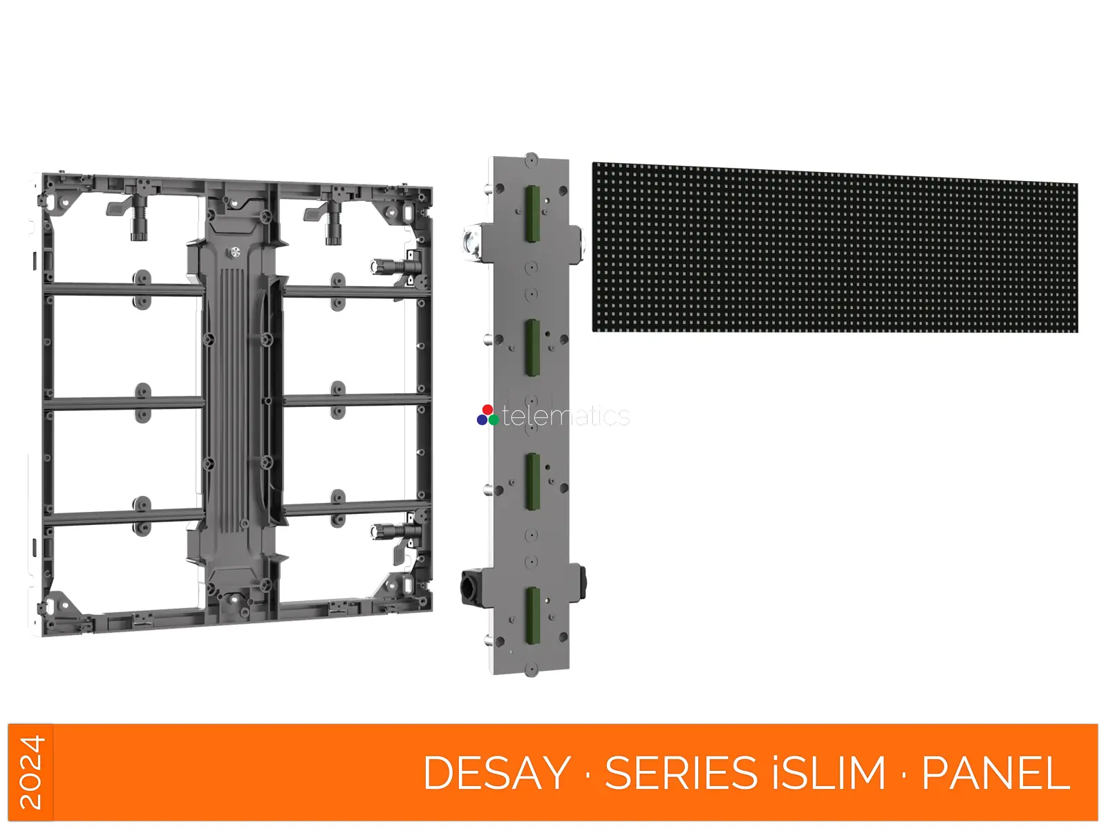 Desay · Series iSlim · Direct View LED Display Panel · Full Pixel Range · Installation Or Exhibit · Aluminum Extrusion Frame · Indoor Rated · Easy Front Service · Power Box · NovaStar COEX MX CX · Vision Management Platform · Viplex · review · price · cost · priced from $ 1,399 per square meter