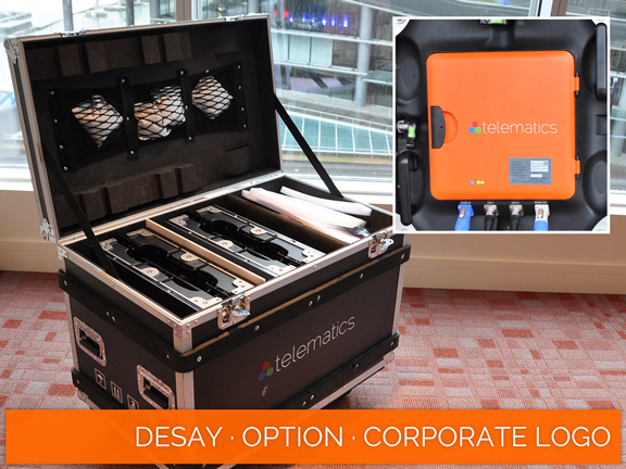 Desay · Corporate Logo · Power Box · Flight Case