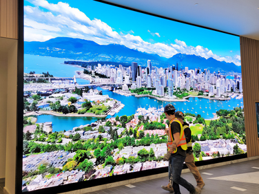 Desay Series TVB 1.875 · direct view LED · ultra fine pixel installation panel · lamp gob · novastar novalct platform · installation · Vancouver