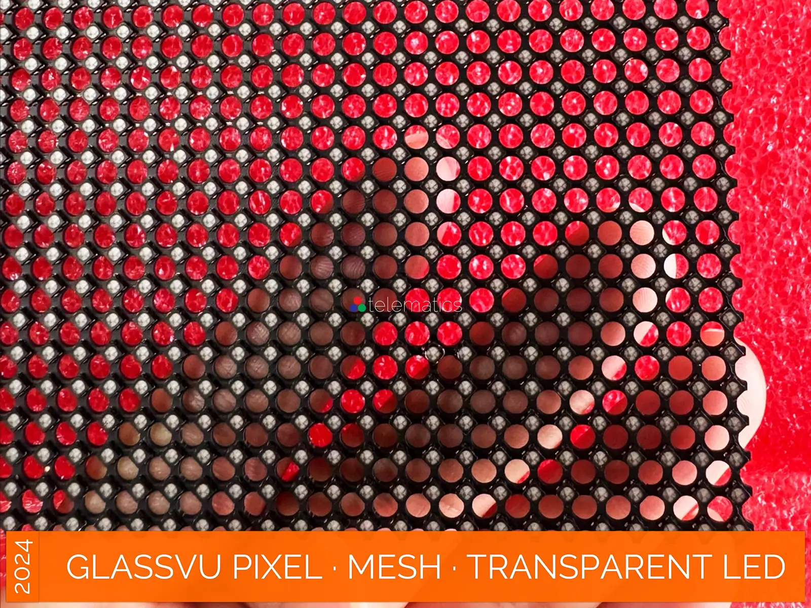 GlassVu · Pixel Mesh · direct view transparent LED display panel · 90% transparency · full pixel range · organosilicon polymer adhesive installation to glass · free standing · indoor · novastar taurus · viplex · vnnox · review · price · cost · priced from $519 per panel