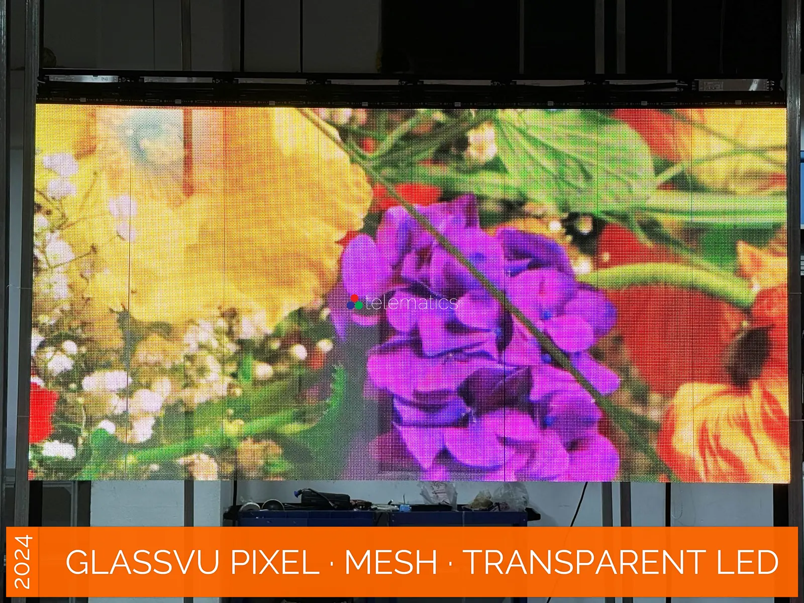 GlassVu · Pixel Mesh · direct view transparent LED display panel · 90% transparency · full pixel range · organosilicon polymer adhesive installation to glass · free standing · indoor · novastar taurus · viplex · vnnox · review · price · cost · priced from $519 per panel