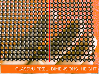 GlassVu Pixel · Display Dimensions · Panel · Edge To Edge