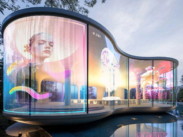 GlassVu Pixel · Mesh · direct view transparent LED display · 90% transparency · organosilicon polymer adhesive · NovaStar Cloud Platform · review · price · cost