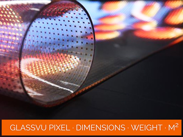 GlassVu Pixel · Display Weight · Panel · Square Meter