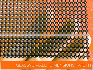 GlassVu Pixel · Display Dimensions · Panel · Edge To Edge