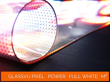 GlassVu Pixel · Power Draw · Full White · Calibrated
