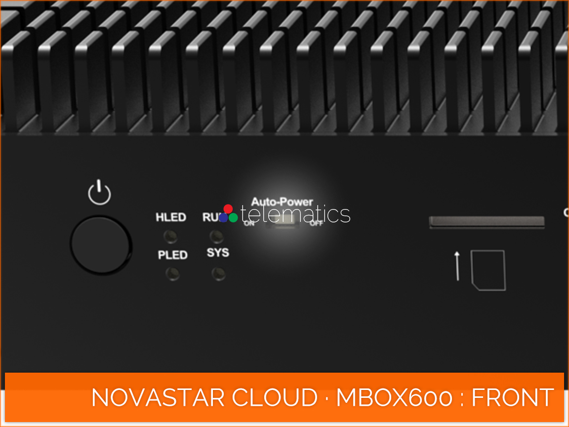 NovaStar Cloud · MBOX600 · automatic power setting · on/off