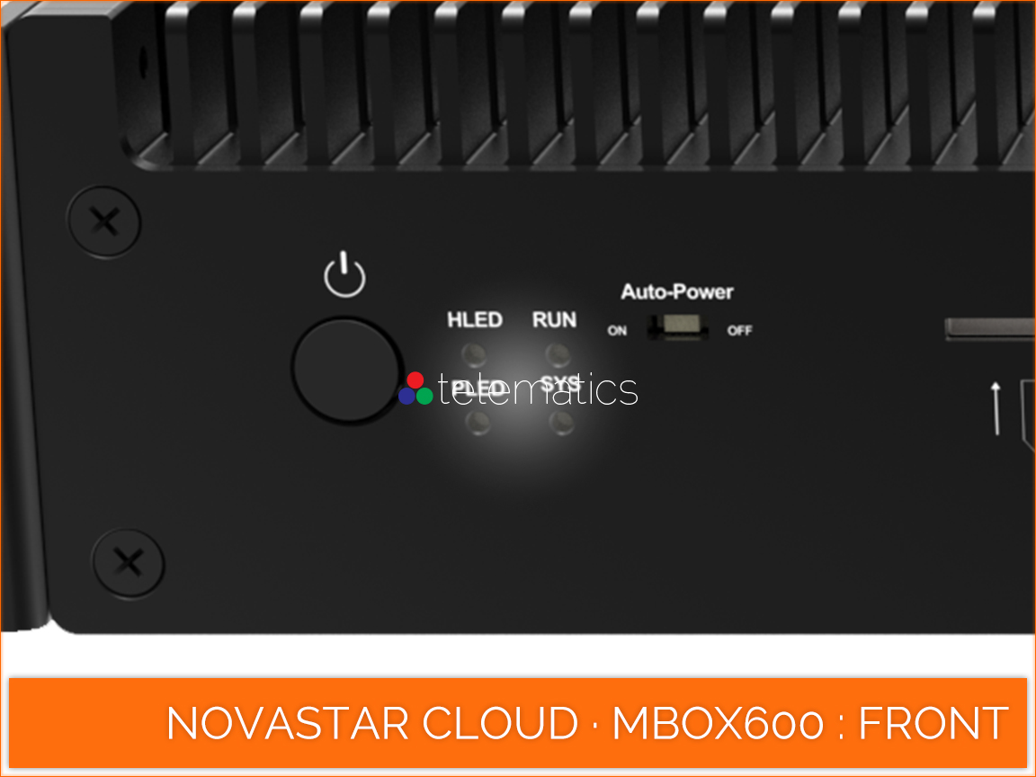 NovaStar Cloud · MBOX600 · status indicators