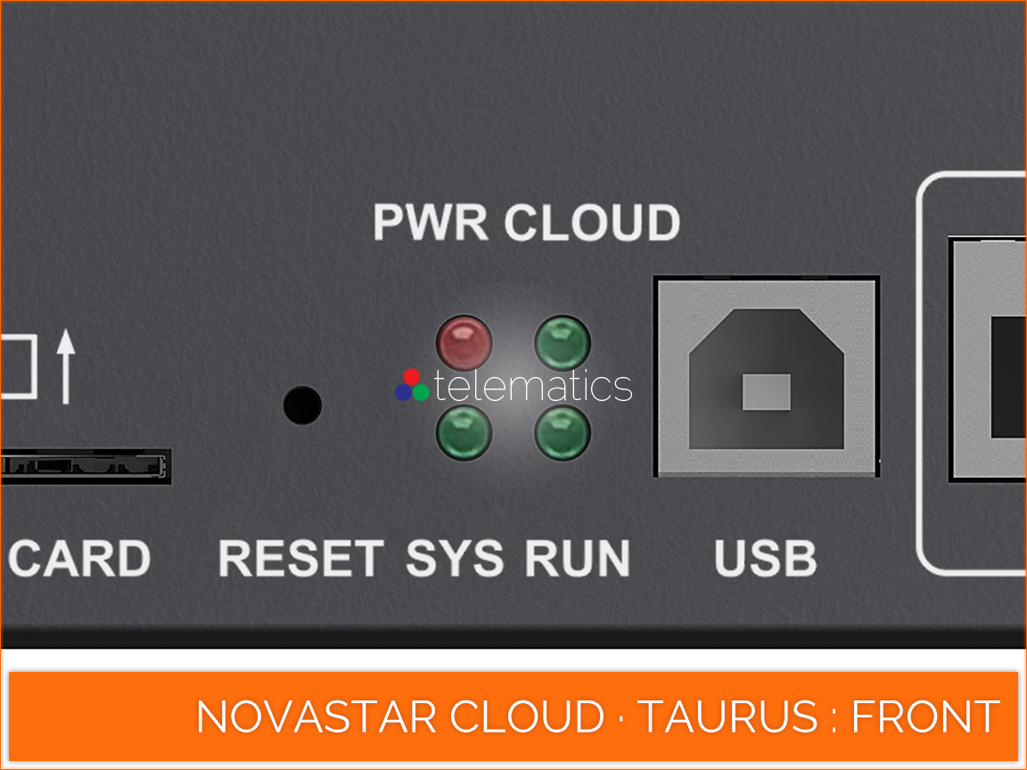 NovaStar Cloud · Taurus Series · status indicators