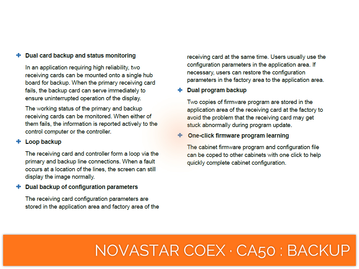 NovaStar COEX · CA50 · firmware program learning