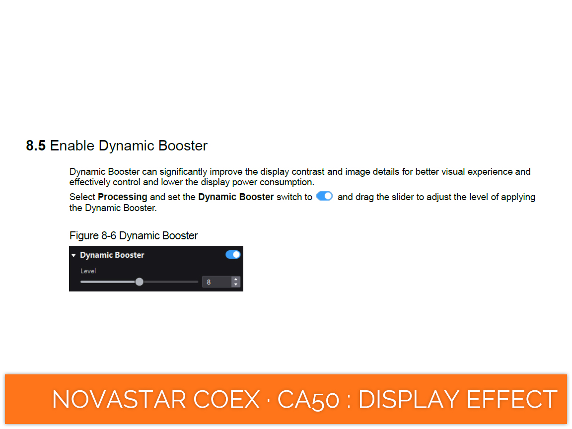 NovaStar COEX · CA50 · dynamic booster
