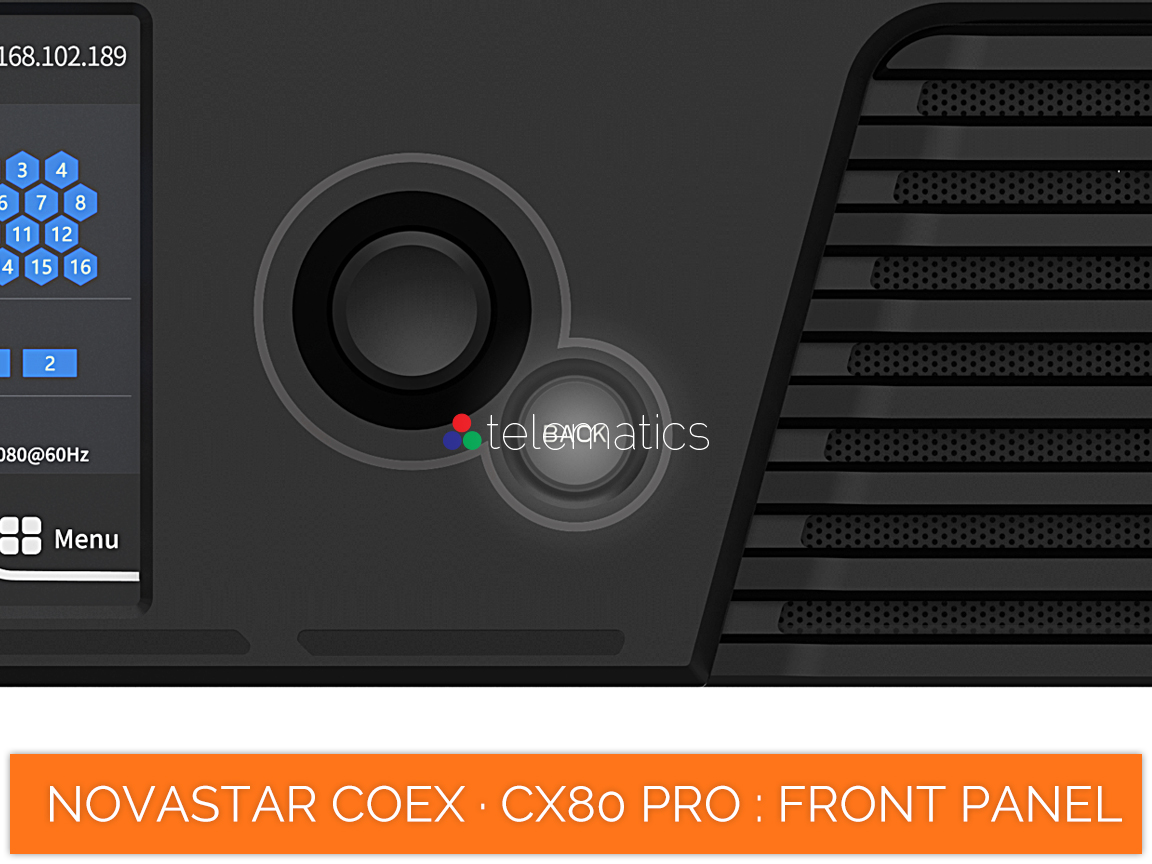 NovaStar COEX · CX80 Pro · back button