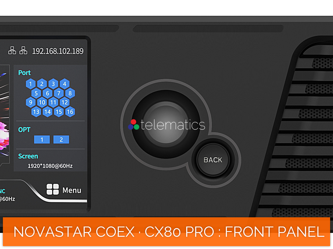 NovaStar COEX · CX80 Pro · dial