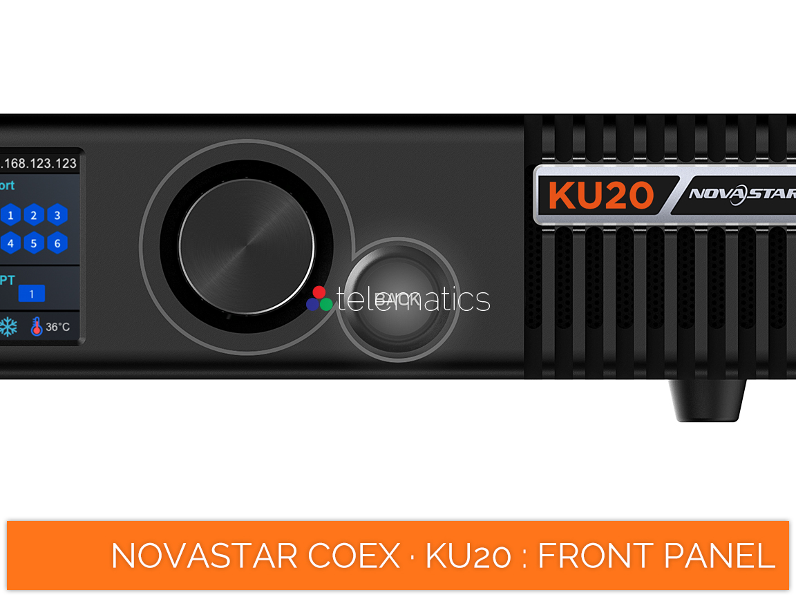 NovaStar COEX · KU20 · back button