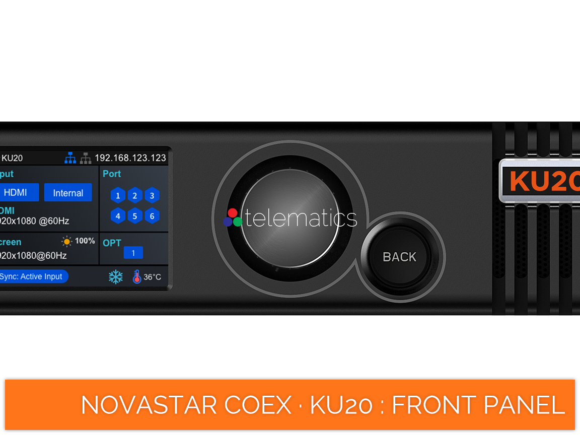 NovaStar COEX · KU20 · dial