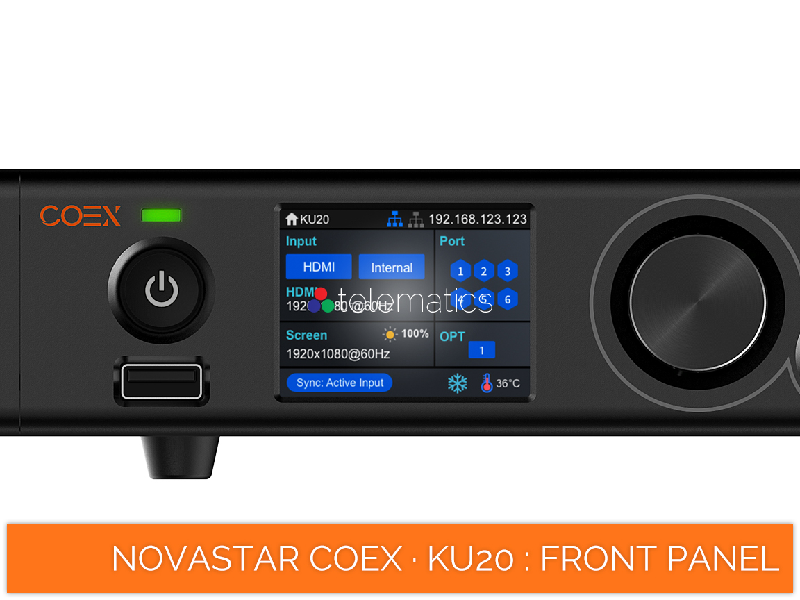 NovaStar COEX · KU20 · lcd menu