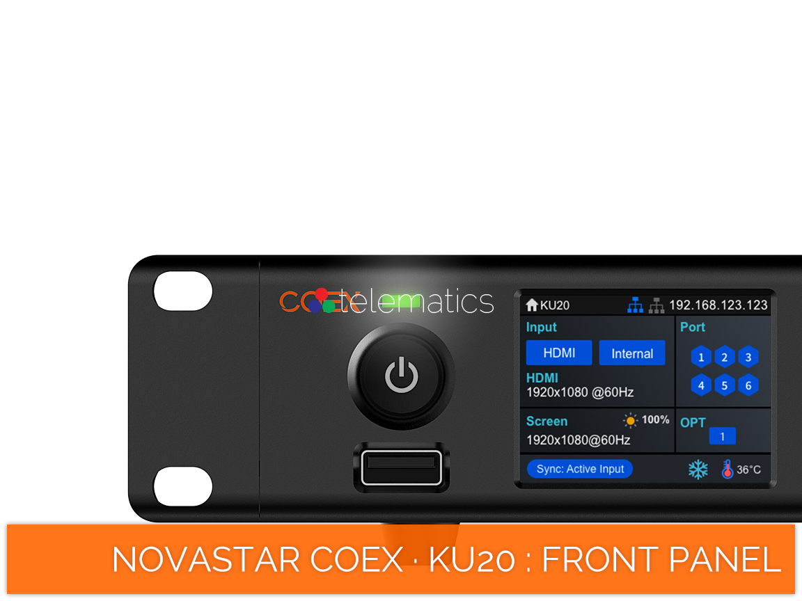 NovaStar COEX · KU20  · status light