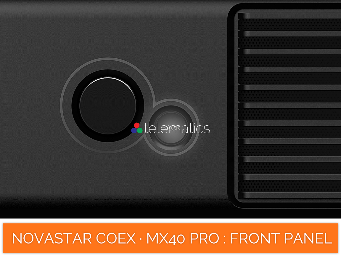 NovaStar COEX · MX40 Pro · back button