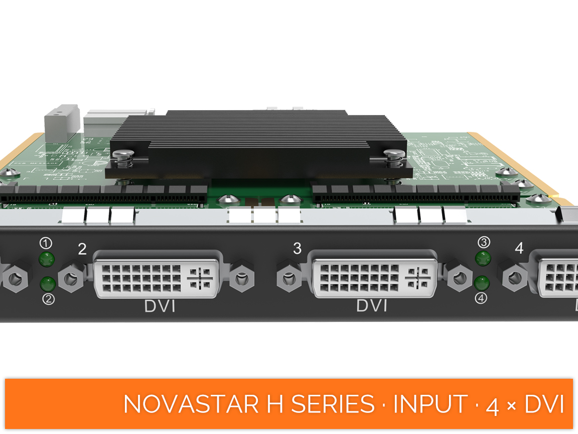 NovaStar COEX · H Series · input cards · 4 × dvi