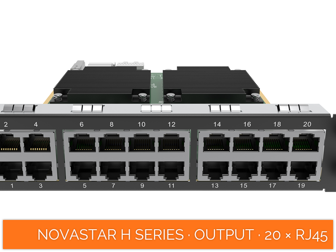 NovaStar COEX · H Series · output cards · 20 × rj45